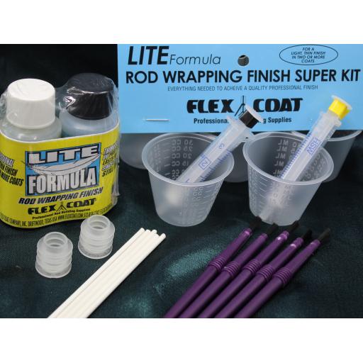 Flex Coat F2KL LITE Formula Kit - 2 x 1oz bottles LITE plus mixing accessories